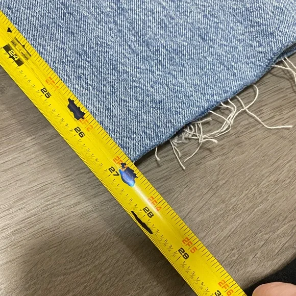 Decade Studio Size 29 (Measures 27) Bonnie High Rise Button Fly Jeans Cut Bottom - Picture 8 of 8